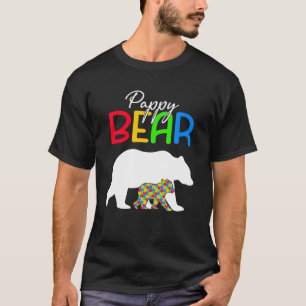 T-shirt Cute Pappy Bear Sensibilisation sur l'autisme Fami