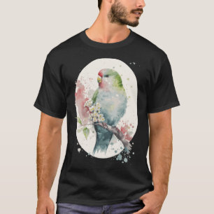 T-shirt Cute Parakeet Japonaise Fleur de Cerisier Budgie S