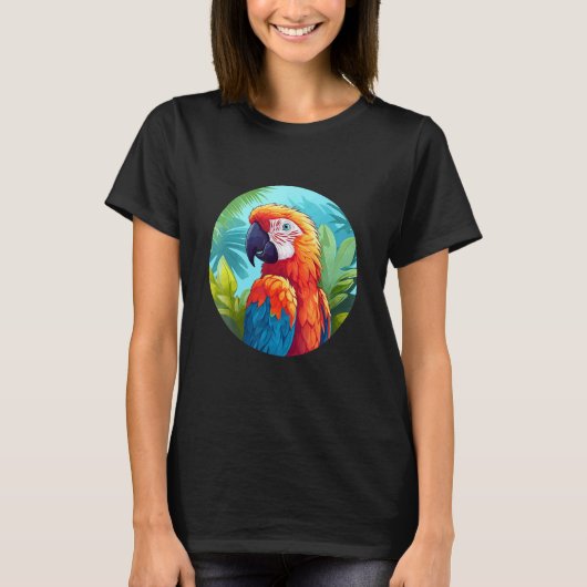 T-shirt Cute Parrot Bird Parrot Motif Birds Parrot 1 (Devant)
