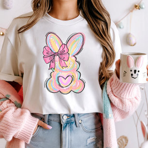 T-shirt Cute Pastel Bunny Bow