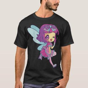 T-shirt Cute Pastel Fairy Chibi Anime Ado fille Wink