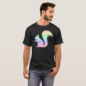 T-shirt Cute Pastel Rainbow Squirrel (Devant entier)