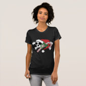 T-shirt Cute Père Noël Skull (Devant entier)