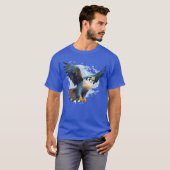 T-shirt Cute Peregrine Falcon Oiseau observer la faune Ois (Devant entier)