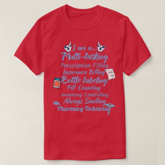 T-shirt Cute Pharmacy Design Cadeau Pharmacie Technologie (Design devant)