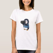 T-shirt Cute Photographer Penguin Taking Pictures with DSL (Devant)