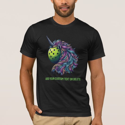 T-shirt Cute Pickleball Unicorn Unicorn Pickleballer (Devant)