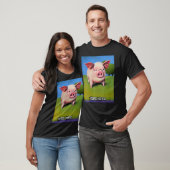T-shirt Cute Pig Piggie Oink Oink 36 (Unisexe)