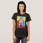T-shirt Cute Pig Piggie Oink Oink 43 (Devant entier)