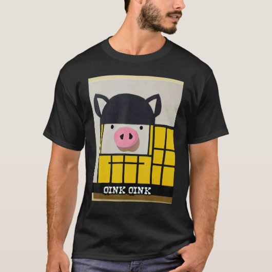 T-shirt Cute Pig Piggie Oink Oink 54 (Devant)