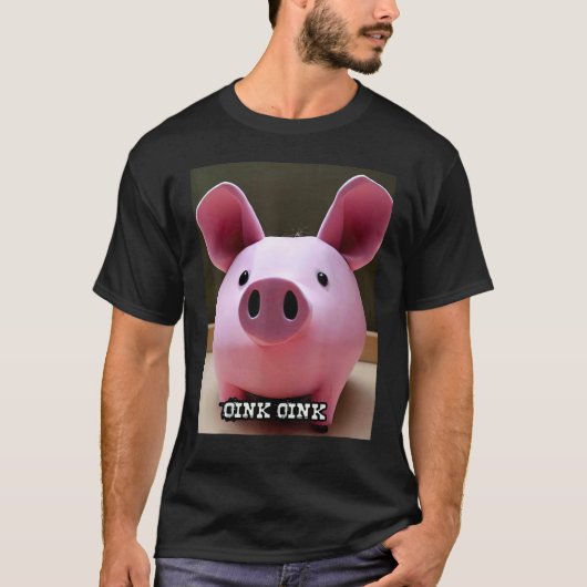T-shirt Cute Pig Piggie Oink Oink 59 (Devant)