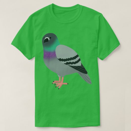 T-shirt Cute Pigeon Cartoon (Design devant)