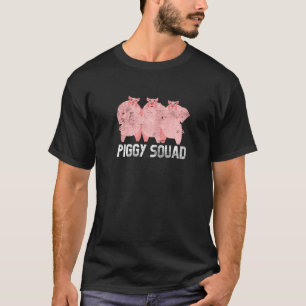 T-shirt Cute Piggy Squad Agriculteurs Animal Pigs Agricult