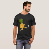 T-shirt Cute Pineapple Kicking Ironic Summer Fruits (Devant entier)