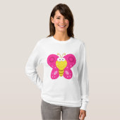 T-shirt Cute Pink Butterfly (Devant entier)