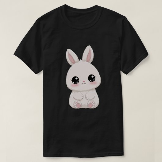 T-shirt Cute Pink Easter Bunny (Design devant)