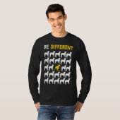 T-shirt Cute Pit Bull Be Different Inspiration (Devant entier)
