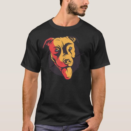 T-shirt Cute Pit Bull Terrier Lover Pitbull Maman Pittie P (Devant)