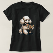 T-shirt Cute Pizza Lover Poodé Chien Chien Chiot Louveur (Design devant)