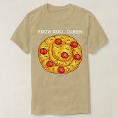 T-shirt Cute Pizza Roll Conception Pour Femmes Maman Pizza (Design devant)