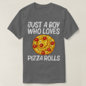 T-shirt Cute Pizza Roll Conception Pour Garçons Enfants Pi (Design devant)