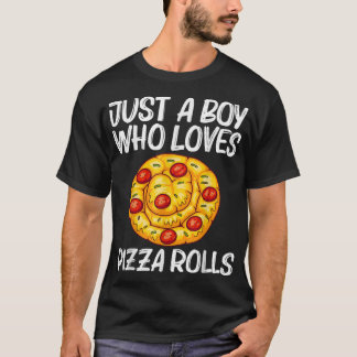 T-shirt Cute Pizza Roll Conception Pour Garçons Enfants Pi