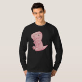 T-shirt Cute Plush Tyrannosaurus Rex Toy Dinosaur (Devant entier)