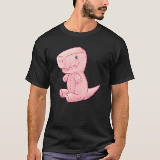 T-shirt Cute Plush Tyrannosaurus Rex Toy Dinosaur (Devant)