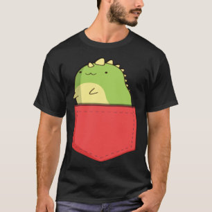 T-shirt Cute Poche Dino Rex Dino Préhistorique À Pocket K