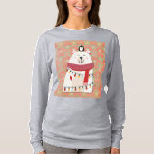 T-shirt Cute Polar Bear and Penguin Christmas Holiday (Devant)