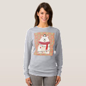 T-shirt Cute Polar Bear and Penguin Christmas Holiday (Devant entier)