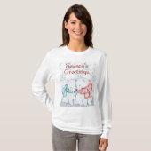 T-shirt Cute Polar Bears (Devant entier)