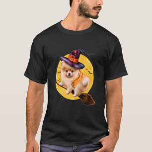 T-shirt Cute Pomeranian Halloween Costume Hommes Femmes En