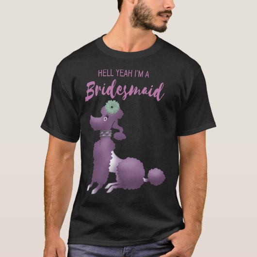 T-shirt Cute Poodle Classic (Devant)