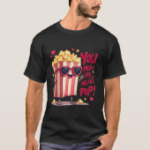 T-shirt Cute Popcorn Valentine Vous Faites Mon Coeur Pop! (Devant)