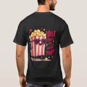 T-shirt Cute Popcorn Valentine Vous Faites Mon Coeur Pop! (Dos)
