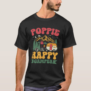 T-shirt Cute Poppie De L'Happy Camper Super Camping Tri