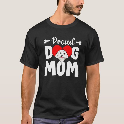 T-shirt Cute Proud Maltese (Devant)