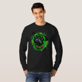 T-shirt Cute Pug st Patrick s Day (Devant entier)