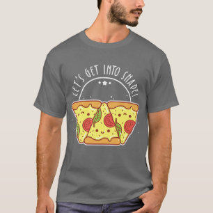 T-shirt Cute Pun Amateurs de viande Pizza Premium171