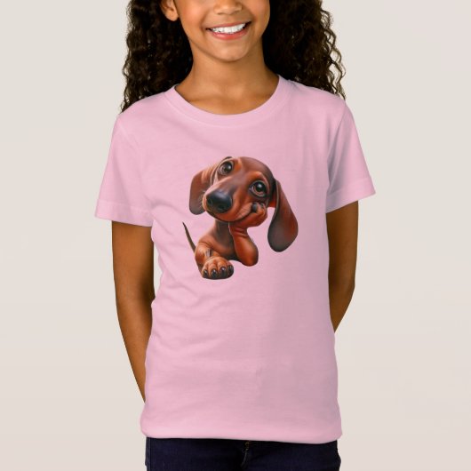 T-Shirt cute puppy print very cuddly (Devant)