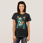 T-shirt Cute Puppy With Sunglasses 1 (Devant entier)