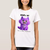 T-shirt Cute Purple Cat | Trust Me I'm a Nice Creature (Devant)