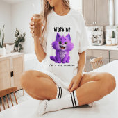 T-shirt Cute Purple Cat | Trust Me I'm a Nice Creature