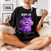 T-shirt Cute Purple Cat | Trust Me I'm a Nice Creature