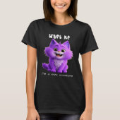 T-shirt Cute Purple Cat | Trust Me I'm a Nice Creature (Devant)