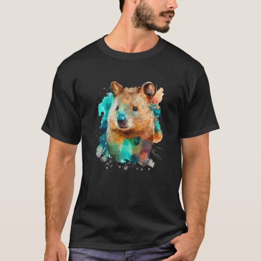 T-shirt Cute Quokka for kangaroo  Colorful pop (Devant)