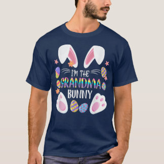 T-shirt Cute Rabbit Ears I'm The Grandma Bunny Matching Ea