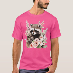 T-shirt Cute raccoon