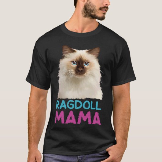 T-shirt Cute Ragdoll Chat Ragdoll (Devant)
